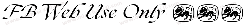FB Web Use Only字体转换